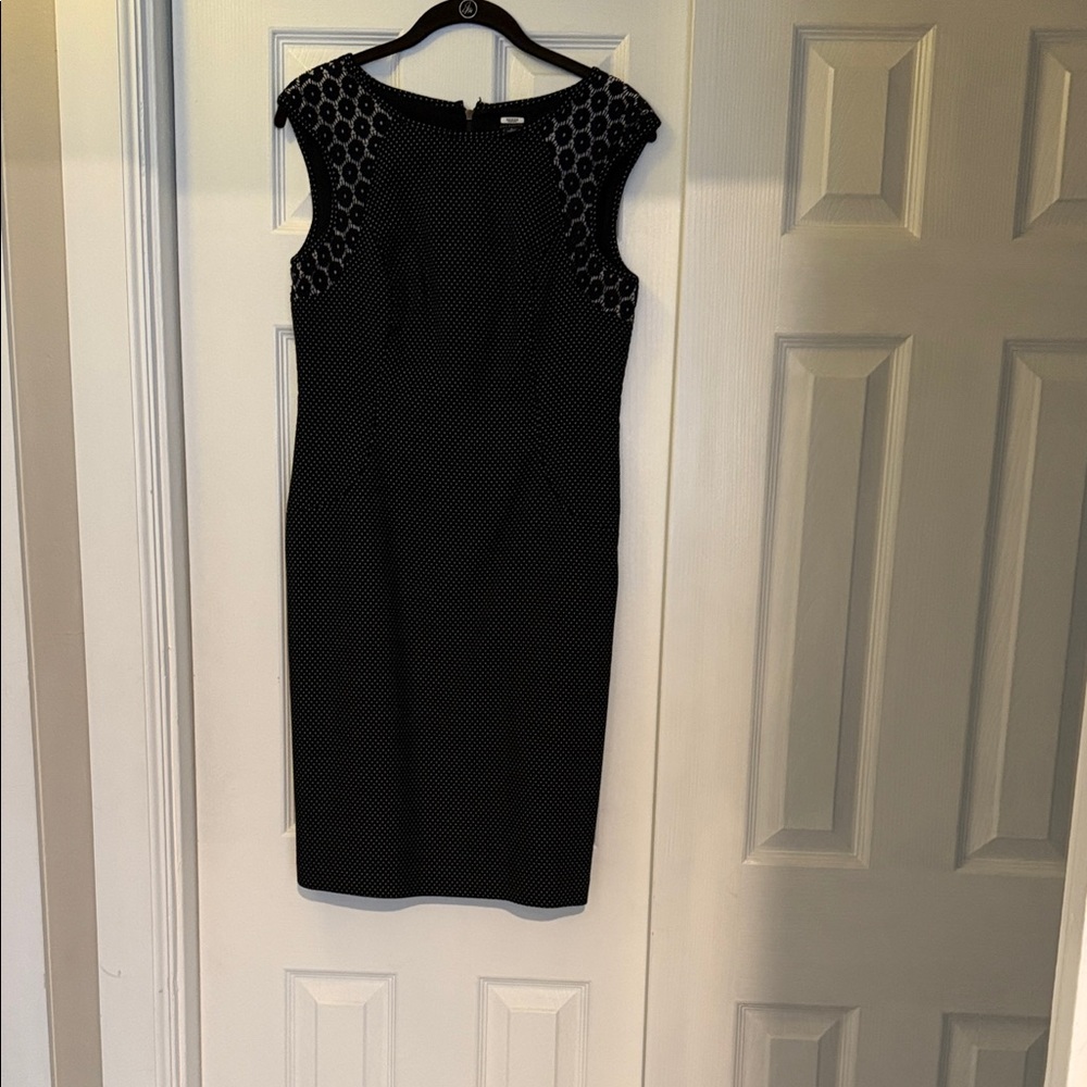 Ann Taylor Black Lace Detail  Dress